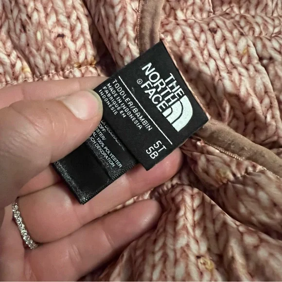 The North Face Infant Reversible Perrito Jacket 5T Pink Clay Confetti - Picture 3 of 12